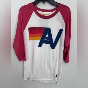 Aviator Nation 3/4 sleeve baseball style medium